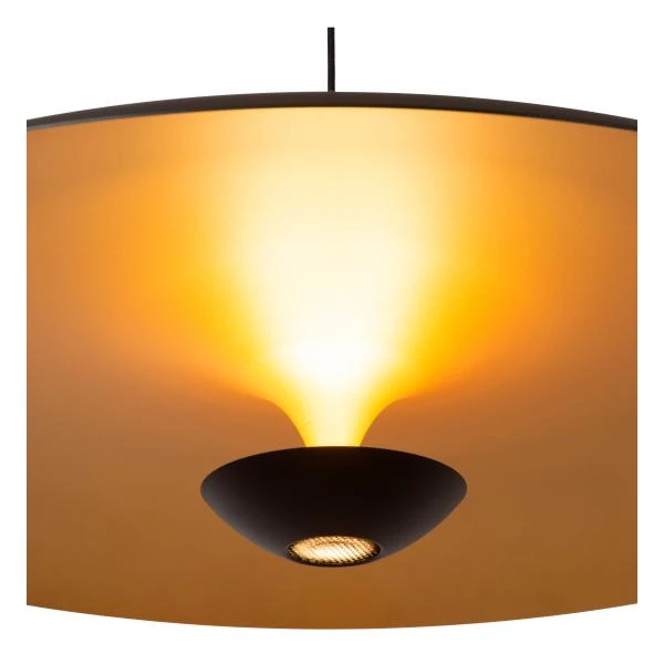 Lucide Premium KENNETH - Pendelleuchten - Ø 80 cm - LED Dim. - 1x22W 2700K - Schwarz - detail 2